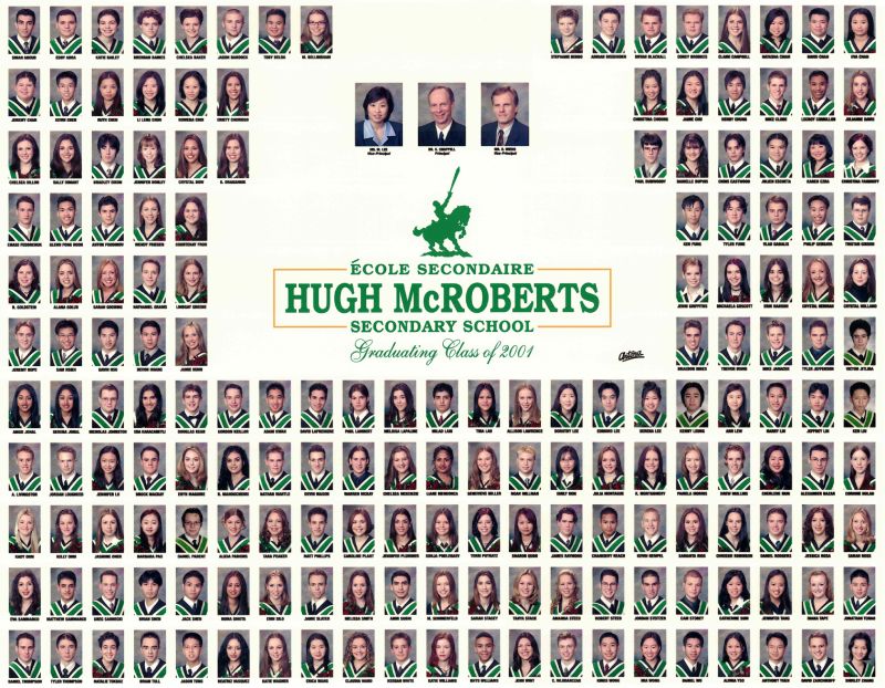 Class of 2001 compilation of all graduates